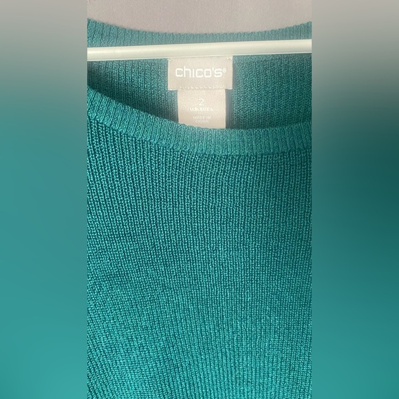 Chicos side twist sweater sz 2 - Picture 3 of 7